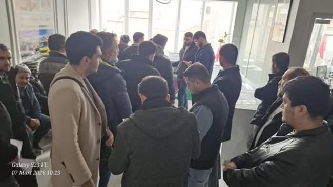 ÇORUM ŞOFÖRLER ODASI’NDA PLAKA  KUYRUĞU