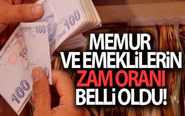 EMEKLİ VE MEMURA %8.45 ZAM!