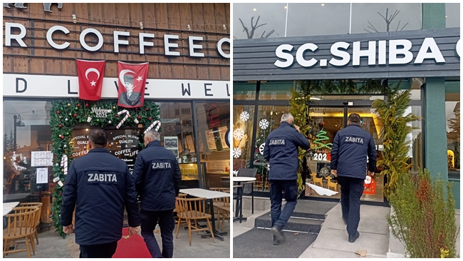 ZABITA KAFE VE EÄžLENCE YERLERÄ°NÄ° DENETLEDÄ°
