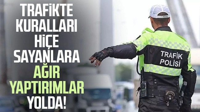 TRAFİKTE BUNU YAPAN YANDI
