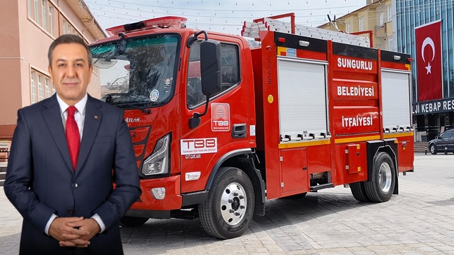 SUNGURLU İTFAİYESİNE YENİ ARAÇ