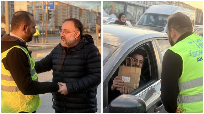 AK GENÇLİK PAYLAŞMANIN  BEREKETİNİ YOLLARA TAŞIDI