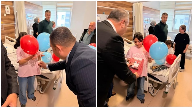 ÜLKÜCÜLERDEN HASTA ÇOCUKLARA MORAL!