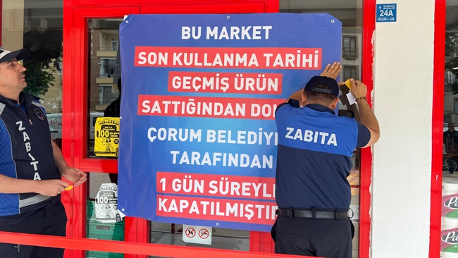 BİR MARKET DAHA KAPATILDI