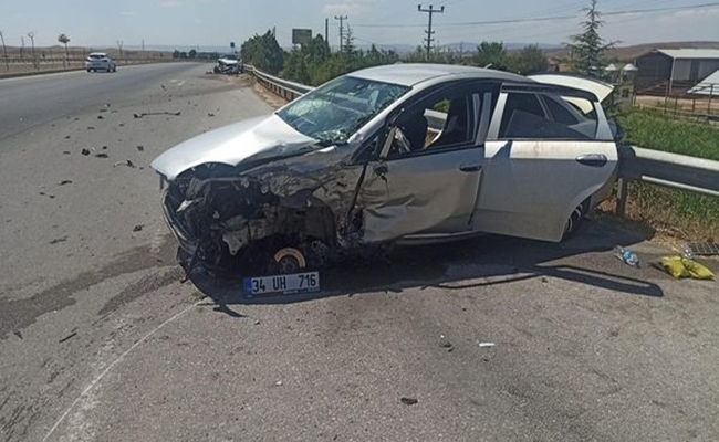 OTOMOBÄ°L Ä°LE CÄ°P KAVÅžAKTA Ã‡ARPIÅžTI