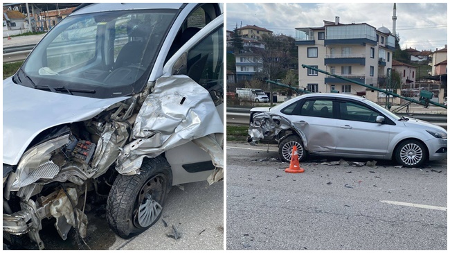 KORKUTAN KAZA! 4 ARAÇ BİRBİRİNE GİRDİ