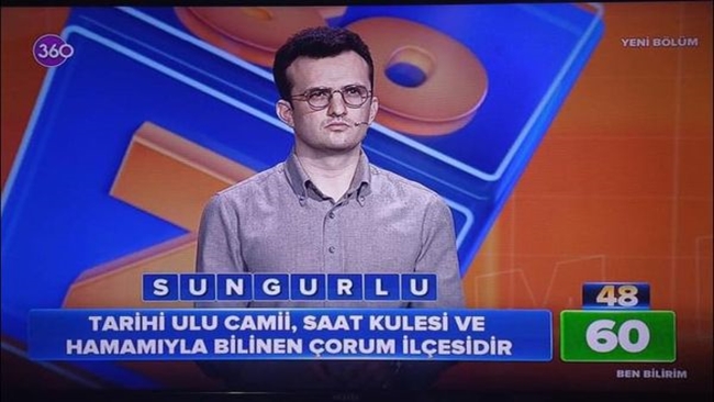 BEN BÄ°LÄ°RÄ°M YARIÅžMASINDA SUNGURLU SORULDU