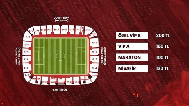 MAÇ BİLETİ 100 TL