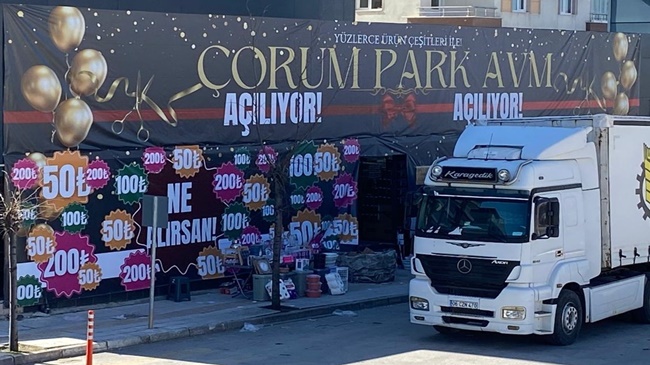 ÇORUM PARK AVM CUMA GÜNÜ AÇILIYOR